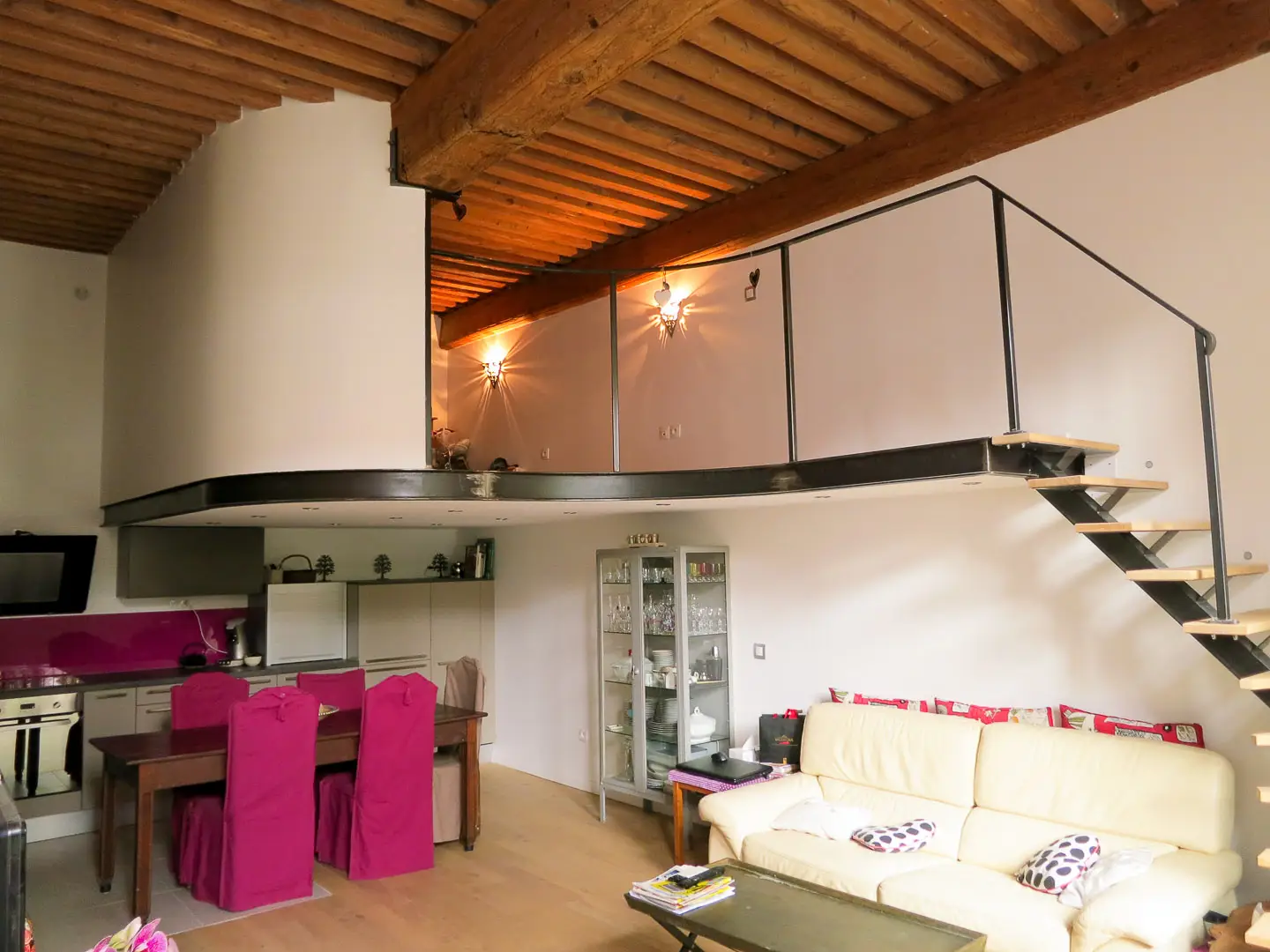 Rénovation canut mezzanine métal Lyon Croix-Rousse