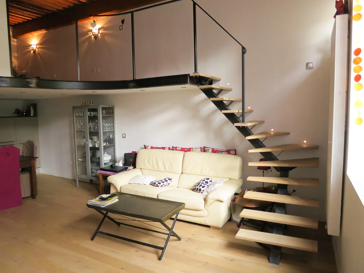 Construction studio canut mezzanine métal Lyon Croix-Rousse