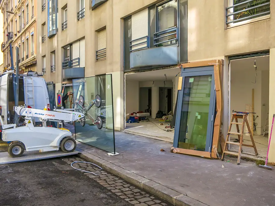 Rénovation devanture professionnelle Lyon